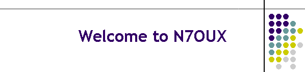 Welcome to N7OUX