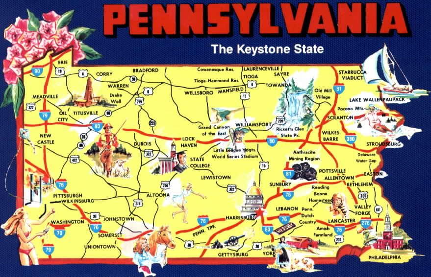 Click Here to Expand Pennsylvania State Map