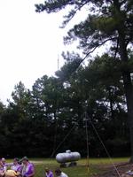 Kevin's antenna farm at the back of the lunch stop.
