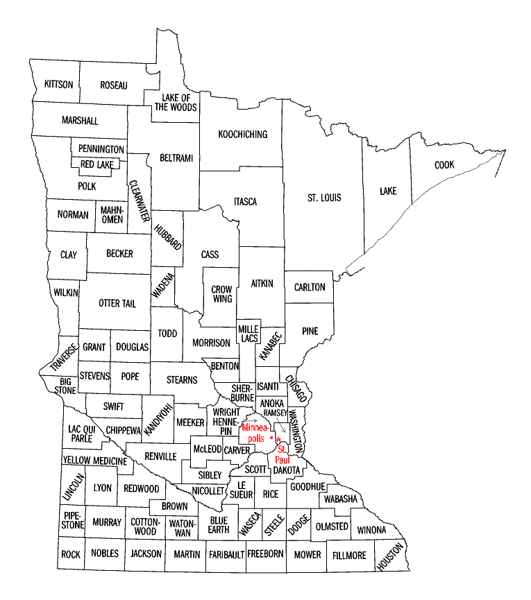 Minnesota map