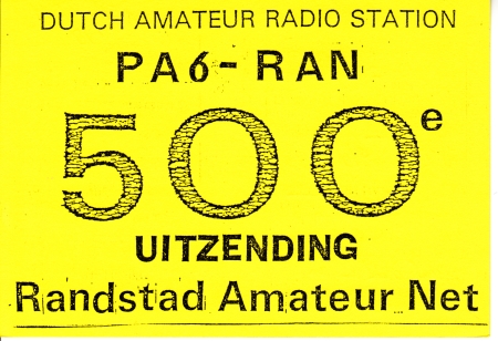 PA6RAN, 500x Randstad (3x A) Amateur Net