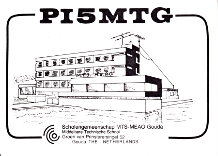 PI5MTG, School callsign of MTS-MEAO Gouda