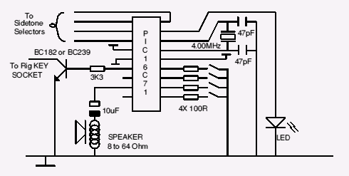 circuit diagram of the Micro-Keyer