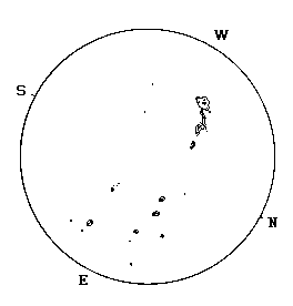 [Feb 1, 1968 Dyer
sunspot plot]