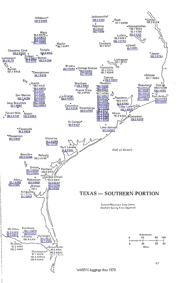 Texas FM Stations - FM Atlas 1979-Page 47
