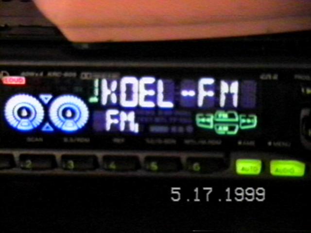 Kenwood KRC-605 RDS, KOEL-FM 92.3 IA Oelwein