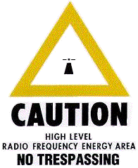 Portland Repeater Group - Caution - High Level Radio Frequency Area