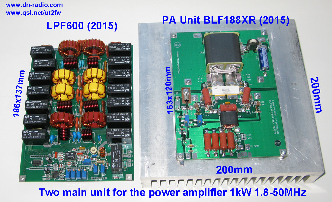1kW 1.8-30MHz 700W 50MHz HF POWER AMPLIFIER BOARD for LDMOS BLF188XR/XRS BLF188 