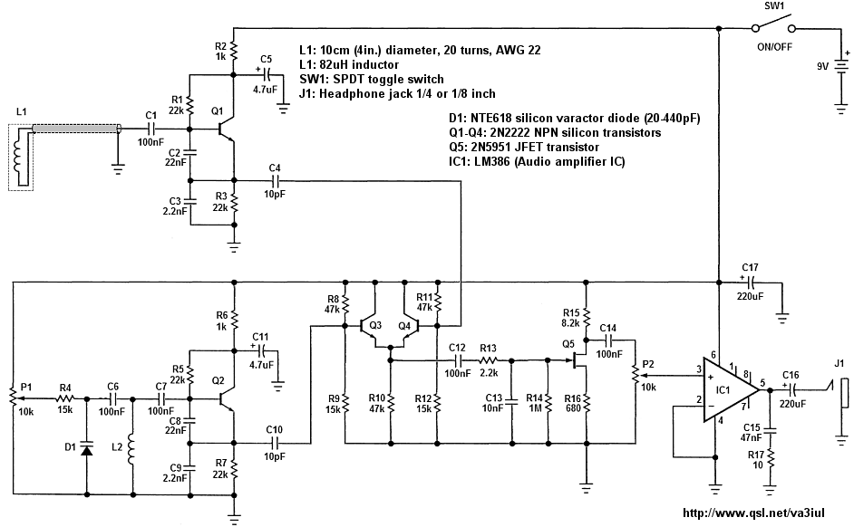 Sensors / Detectors: Metal Detectors electronic circuits