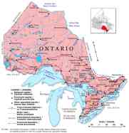 Map of Ontario