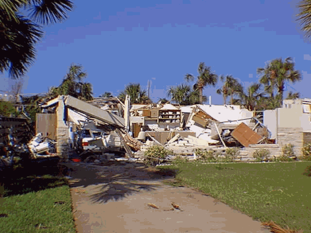 shattered house in new smyrna beach