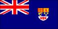 Blue ensign of the Royal Canadian Navy of WWII.  The RCN also had a white ensign, but it was identical to the Royal Navy's and thus caused confusion.  RCN ships saw fierce and gruelling duty escorting convoys across the North Atlantic, guarding against enemy submarines. Churchill said the only thing that really frightened him was the German U-Boat menace.