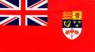 Canadian Red Ensign, used in battle by the Canadian Army in WWII.  It was also the flag of Canada for many years.  Canadian soldiers fought through Europe, from D-Day to VE-Day.  Click on flag for more information about the red Ensign.