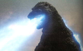 GODZILLA USING RADIOACTIVE FIRE-BREATH