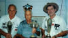 Old Urunga cups Arnold Austin VK2ADA , Peter Alexander VK2PA, Ken Golden VK2DGT