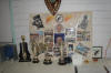 Old Urunga trophies and display board