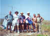 The happy Browse Island DXpedition crew ... before the boat got beached ... see next picture ...