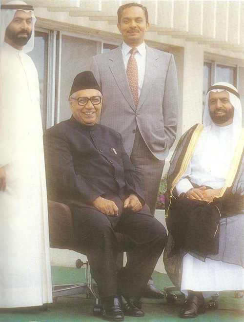 (from left to right) Mr.Khalid Al Ghurair, Mr.B.S.Abdur Rahman, Mr.Syed M. Salahuddin and Mr.Abdullah Al Ghurair