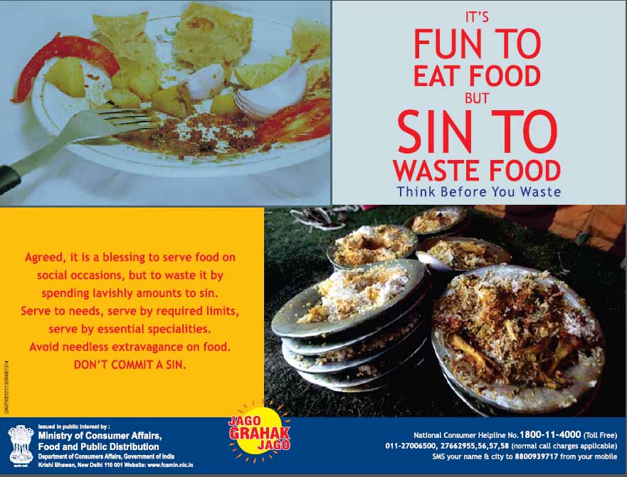 Wasting Food Is A Sin, Please Stop Wasting Food