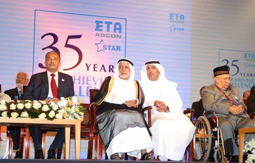 ETA ASCON & ETA STAR Group celebrated its 35th Anniversary at Dubai on 6th May 2007. (from left to right) Mr.Syed M. Salahuddin, Mr.Abdullah Al Ghurair, Mr.Essa Al Ghurair and Mr.B.S.Abdur Rahman.