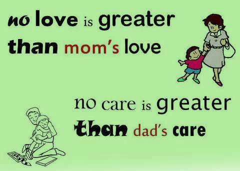 Parents are a special gift from God, so love and cherish them! Forever and Always In your heart.