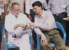 Shaikh (VU2 SDU) with Charu Haasan (VU2 SCU) at Cochin Hamfest India 1997