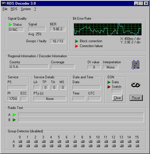 RDSDec 3.0 screenshot of KCYY, 100.3, San Antonio, TX
