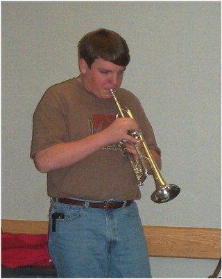 Tim Jr on Trumpet