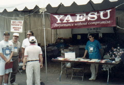 At the Special Olympics Special Event booth site (W1SO). Yale Bowl. JULY 8, 1995