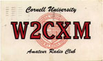 1952 W2CXM QSL Card, Front (2283 bytes)