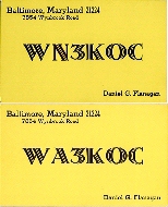 WN3KOC and WA3KOC QSLs