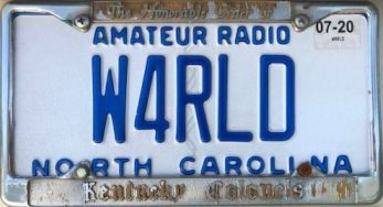 North Carolina Amateur Radio Tag