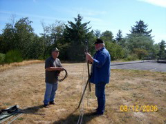 Mike & Dave installing antenna