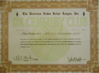 DXCC Award