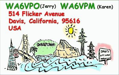 One of our Qsl Cards.