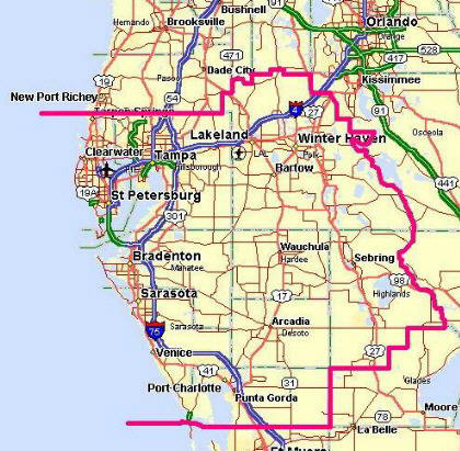 Map of proposed WCF Section