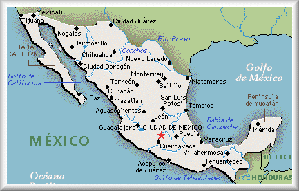 mapa de mexico. Mapa de Mexico