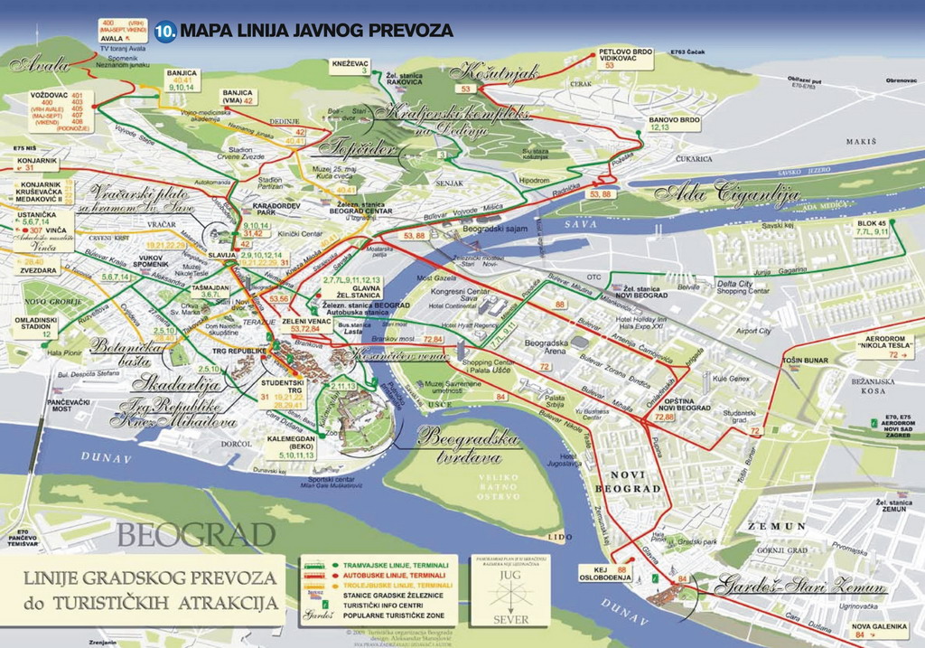 linije gsp beograd mapa Radio klub 