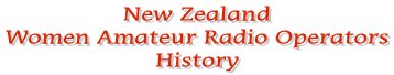 New Zealand Women Amateur Radio Operators