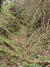 Collapsed adit