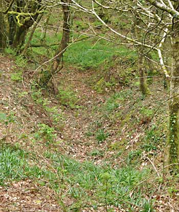 Collapsed entrance to a mine as it looks now
