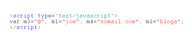 JavaScript code declaring variables all on one line