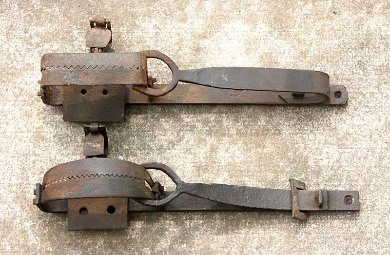 A pair of run traps