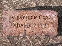Brick marked Adamantine