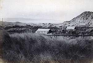 Old photo of cartridge huts