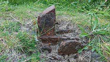 Mystery object 2, rusted metalwork in the ground