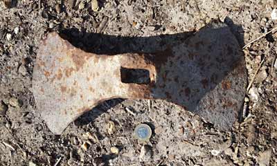 basing hammer head, seen from the top