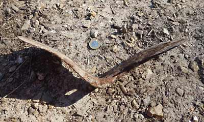 Basing hammer head, seen from the side