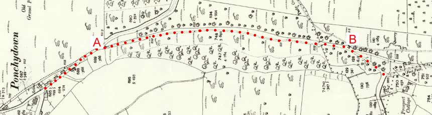 map of Rhododendron Wood and Blackborough