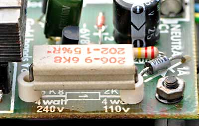 Showing dropper resistor R1